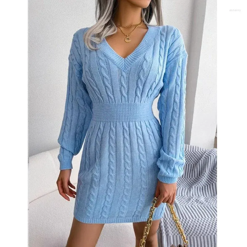 white christmas dresses Knit Cotton Sweater Cardigan Mini Dress