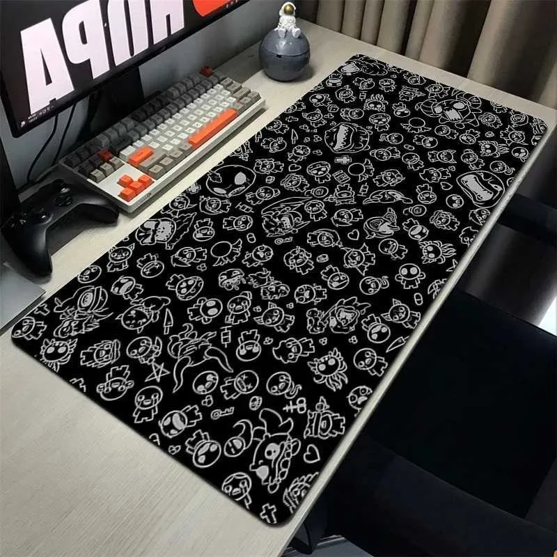Mouse Pads Wrist Rests The Binding Of Isaac Xxl Mouse Pad Gamer Non-slip Mat Mausepad Computer Accessories Deskmat Gaming Keyboard Mousepad Mats Pc J240510