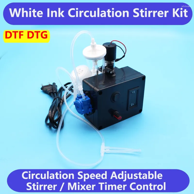 Ink Refill Kits DTF DTG System White Circulation Kit för L1800 L800 L805 L18050 L8050 XP600 1390 1410 1500W Skrivare Tank
