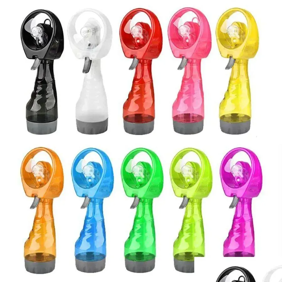 Party Favor Water Spray Cool Fan Handheld Electric Mini Portable Summer Mist Maker Fans Drop Delivery Home Garden Festly Supplies Eve Otyal