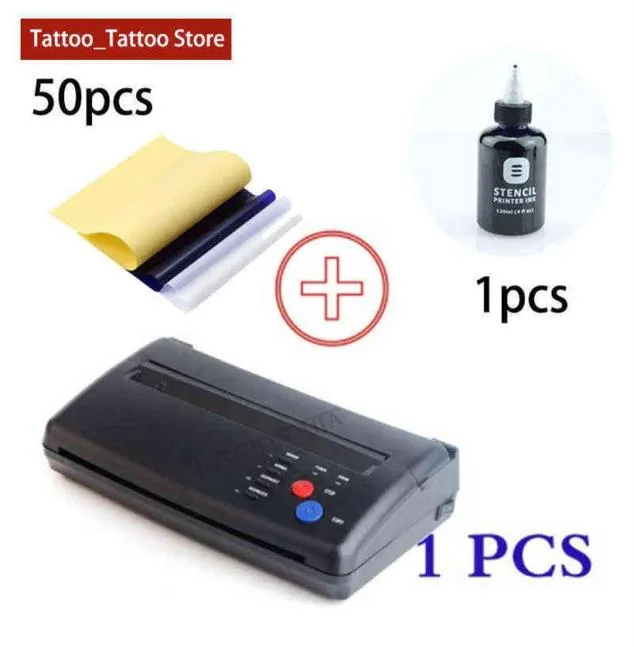 Tattoo Transfer Machine Kit Stencils Device Copier Printer Ritning av termiska verktyg för tatuering Stencil Transfer Paper Copy Printing 25473130