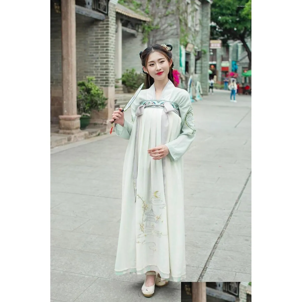 Wear Wear Women Cinese tradizionale costume Hanfu Lady Ancient Tang Dress per costumi di danza folk fata principessa cosplay 90 drop de dhivb