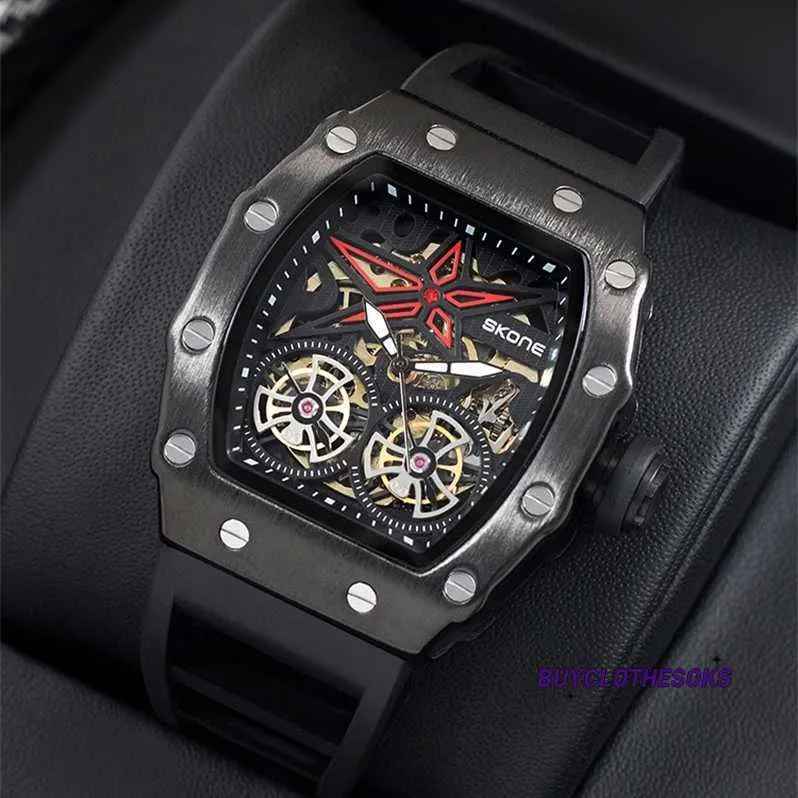 Luxury Watch Classic Wristwatch Watch Men's Pure Mechanical Watch Men's helautomatiska personliga coola stora urtavla wl b5wf
