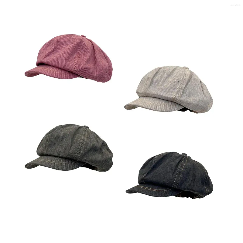 Basker sboy cap målare hatt presenttillbehör Som sommarplatta kvinnor flickor åttonal för fiske vandring shopping kör resor