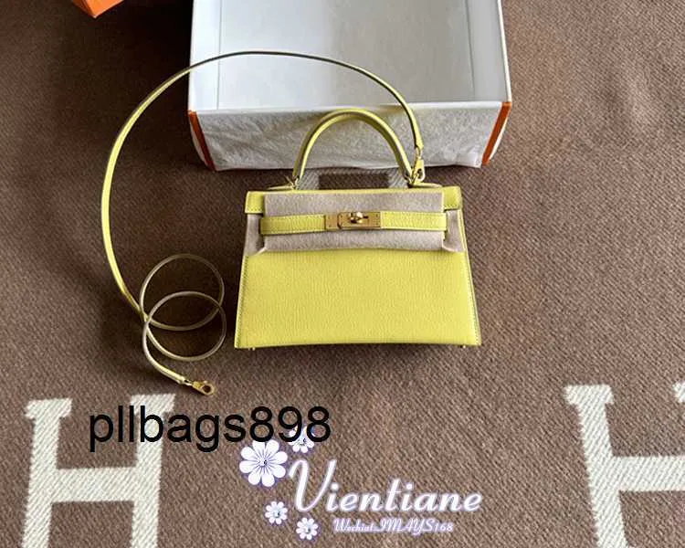 Borse Keliys genuina in pelle vera 7a borsa mini 2a generazione 19 cm oy limone vino giallo limoncello capra cara