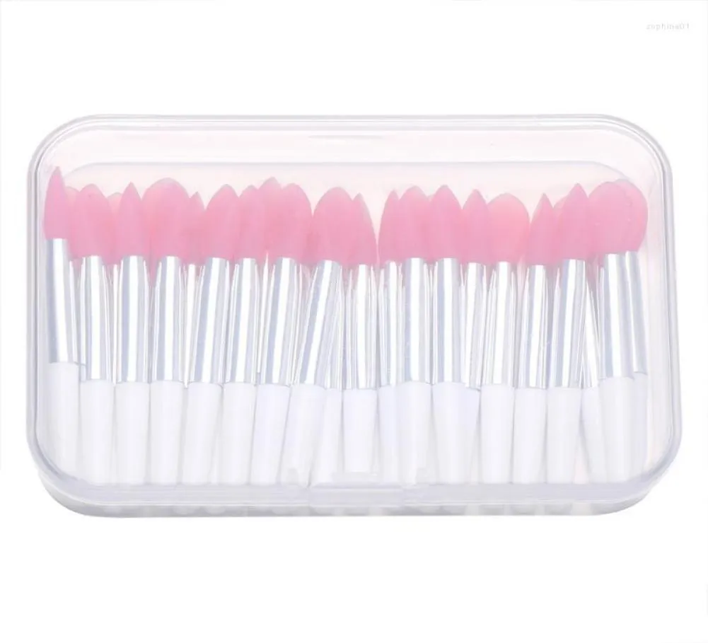 Makeup Brushes 30Pcs Silicone Lip Brush Exfoliating Lipstick With Film Dustproof Cover Plump Smoother Applicator Cosmetic Tool6271699