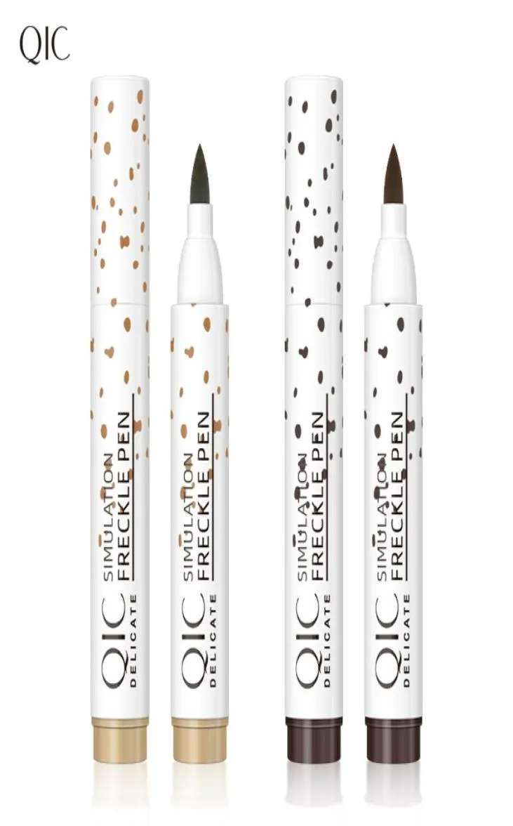 QIC Freckles Pen Bronzer Stick Natural Simulation 2 Color LightCoffee Darkcoffee Waterproof Longlasting Non -Fading Coloris Make8340107