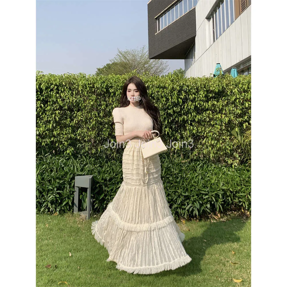 Brand Womens Knitted Crop Top & Elastic Waist Layered... From Join3, $22.48  | DHgate.Com