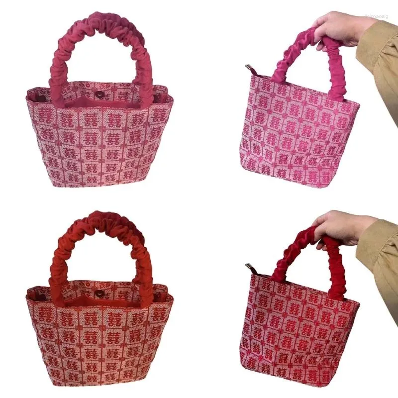 Väska fashionabla kvinnors tyg unik handväska perfekt för bröllop