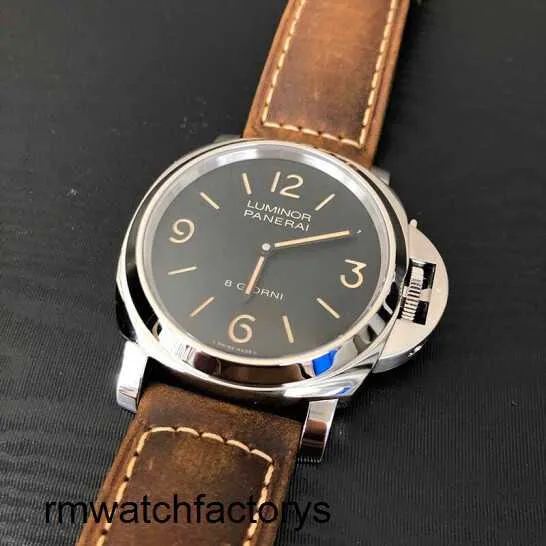 Classic Wrist Watch Panerai Mens Chronograph Luminor Series 44 mm de diamètre huit jours de stockage de puissance mécanique célèbre montre Pam00914
