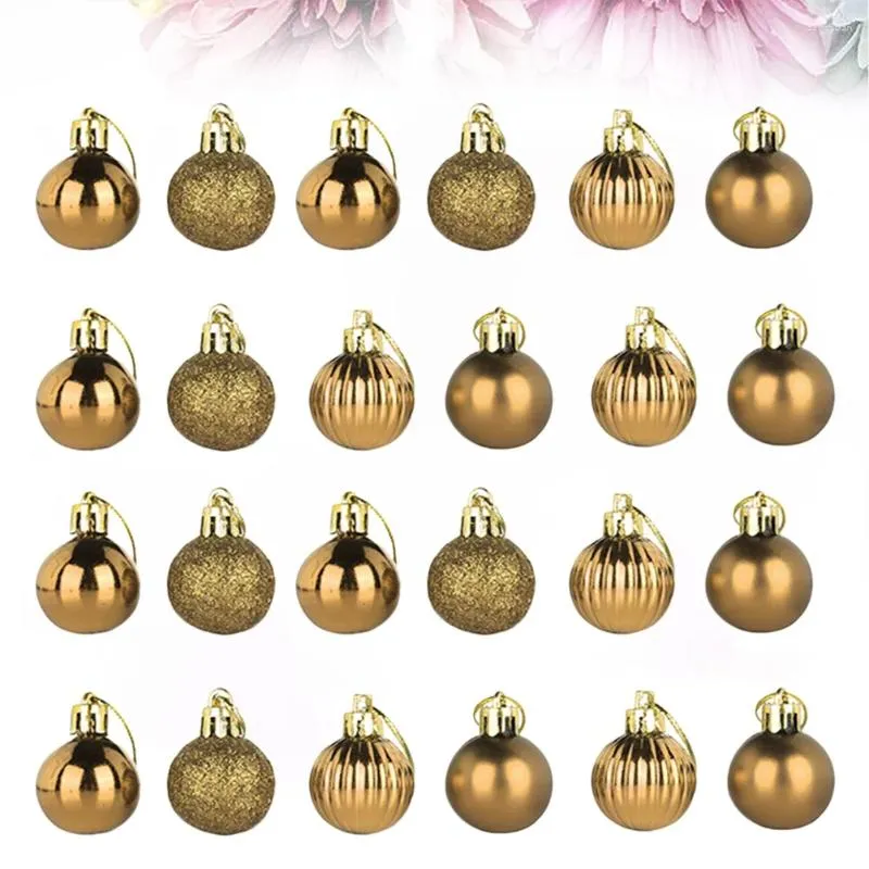 Dekorative Figuren 24 Stcs Bright Light Weihnachten Bubeln Glitzer Weihnachtsstern Baum Ornamente hängen Kugeln
