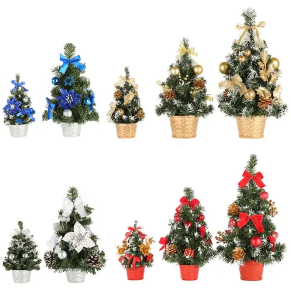 Decoration Mini Small Table Pine Christmas Tree Festival Home Office Decor Party Ornaments Xmas