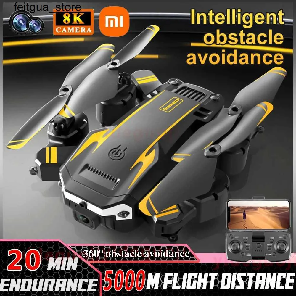 Drony Xiaomi G6 Profesjonalny bezzałogowy pojazd lotniczy 5G 8K Wysokie rozdzielczość podwójna kamera Dron GPS Składany cztery helikopter WiFi RC Helikopter Dron S24513