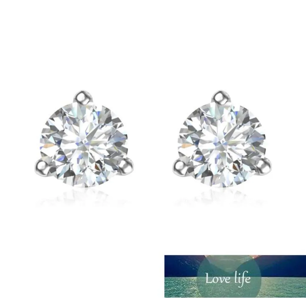 Stud 1.2CtColor VVS1 Moissanite kobieta srebrna 925 Kartające śrubowe Uch Ear Studs Studs Lab Diamond Kolczyki Kobiet biżuterii 8557386