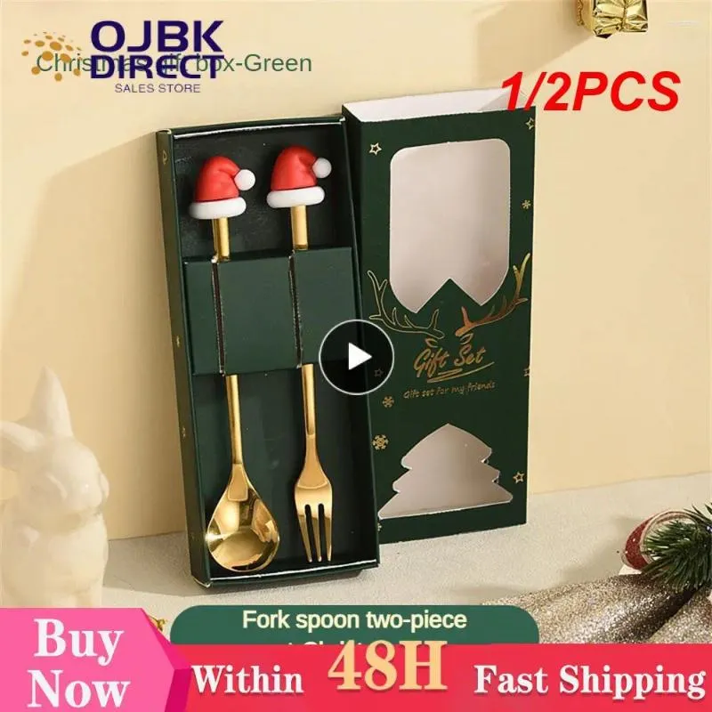 Coffee Scoops 1/2PCS Christmas Dessert Spoon High Quality Stainless Steel The Perfect Gift For Lovers Gifts