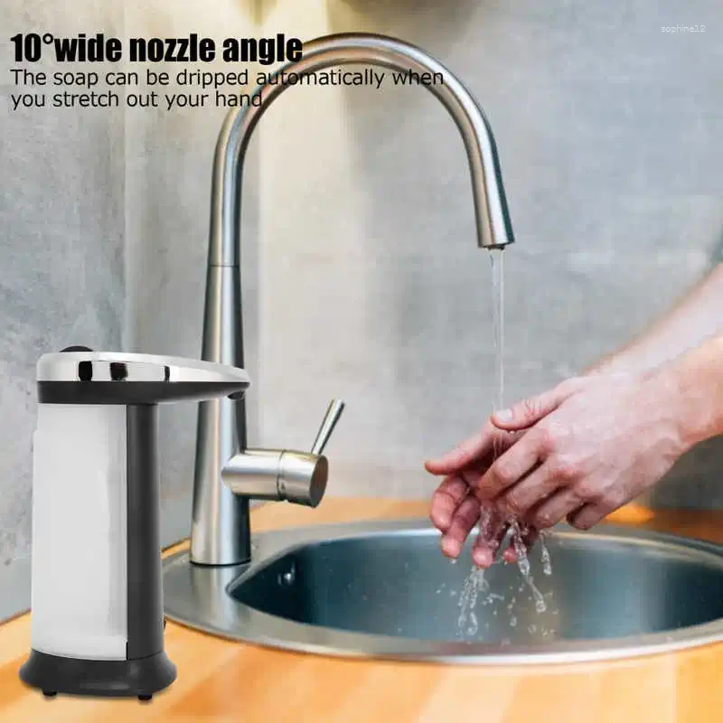 Distributore di sapone liquido induzione automatica dispositivo di pulizia delle mani shampoo gel doccia contenitore accessori per la cucina