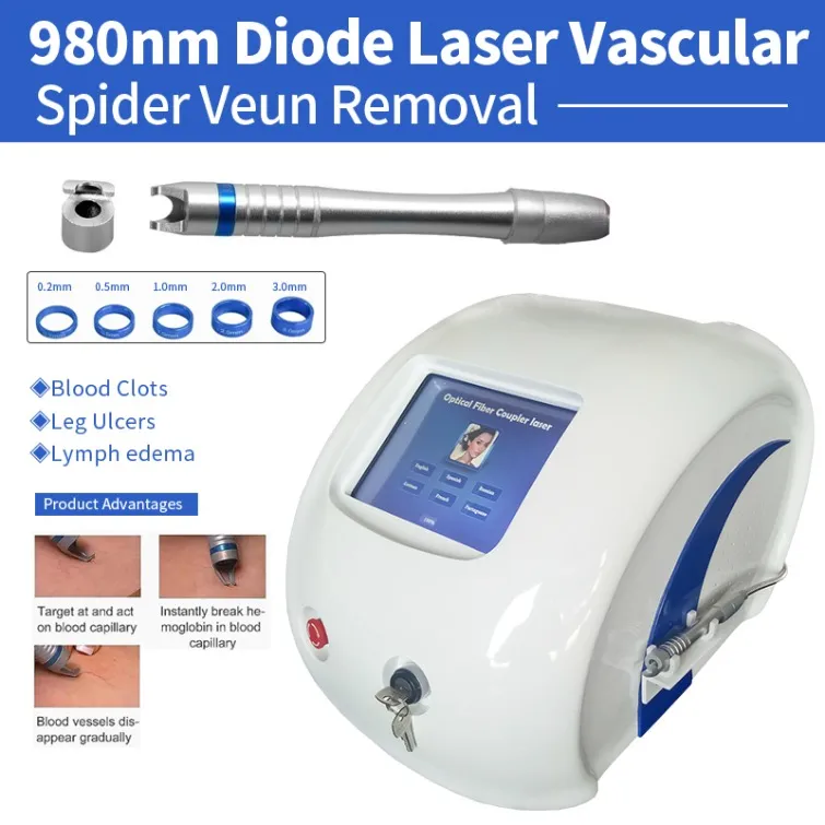 Traitement de la machine laser Diode Laser 980 nm Veine Spider Vessels de sang Type de machine