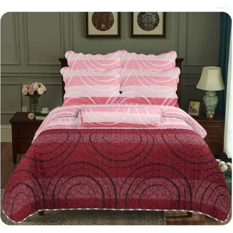 Sängkläder sätter bomulls lapptäcke quilt set 6 st/set maskin tvättbar hög säkerhetskudde fall hem textil