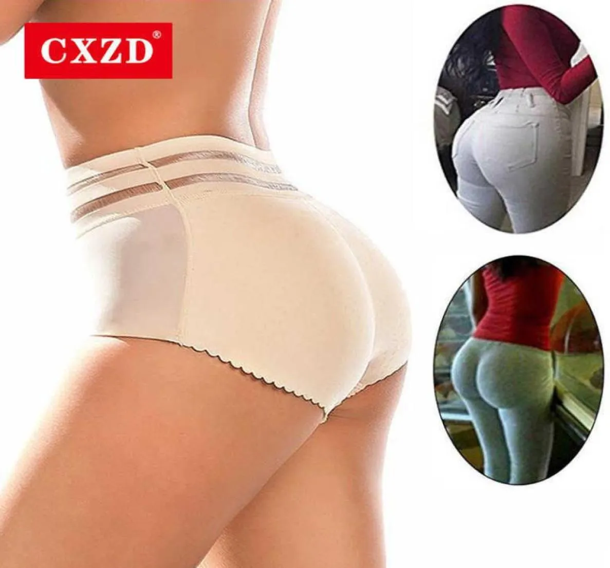 CXZD Femmes et Hip Enhancer Booty Pantes rembourrées Body Shaper Shaper Butt Butter Panty Boyshorts Shapewear7443836