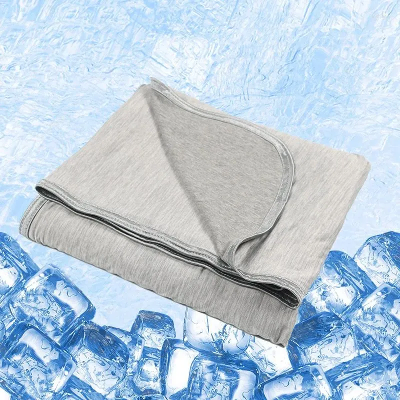 Couvertures couverture de refroidissement pour lit Coton Ice Fibre chauffant double la courtepointe d'été refroidi