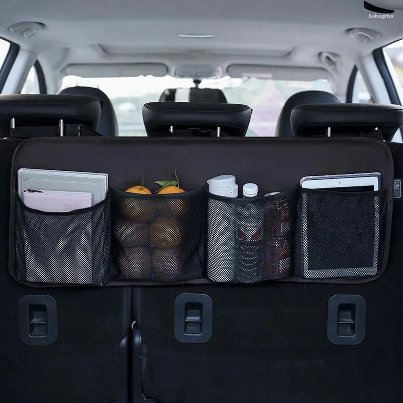 Sacs de rangement pour voiture portable Sac arrière sac de dos multi-suspension des filets de poche organisateur de rangement automatique accessoires intérieurs