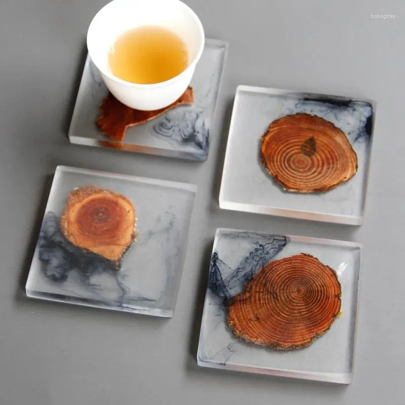 Kopjes schotels creatieve harten onderzetters placemats decor hittebestendige drinkmat huistafel tabletop koffiekussen keukendecoratie