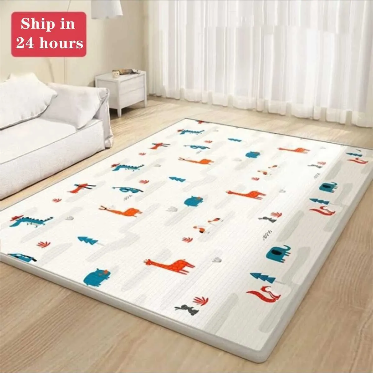 놀이 매트 2023 새로운 스타일 베이비 크롤링 놀이 매트 epe nvironmentally tick children rug playmat carpet play mat for Childrens 안전 매트 t240513