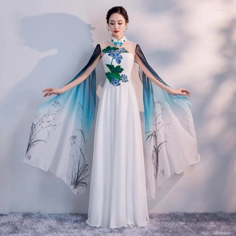 Vêtements ethniques dames améliorées chinois cheongsam sexy