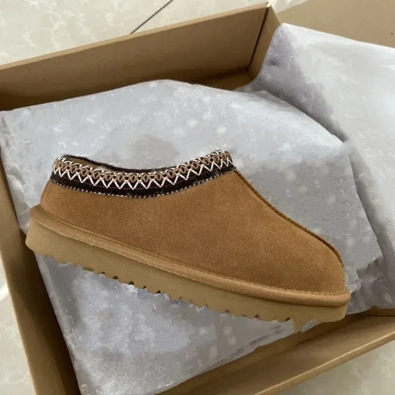 Рождественские подарки 2024 Hot Man Women Tasman Slipper Classics Tazz Platform Slippers Snow Boots плюшевые мех сохранить теплые ботинки мягкие комфортные плюшевые повседневные ботинки красивые