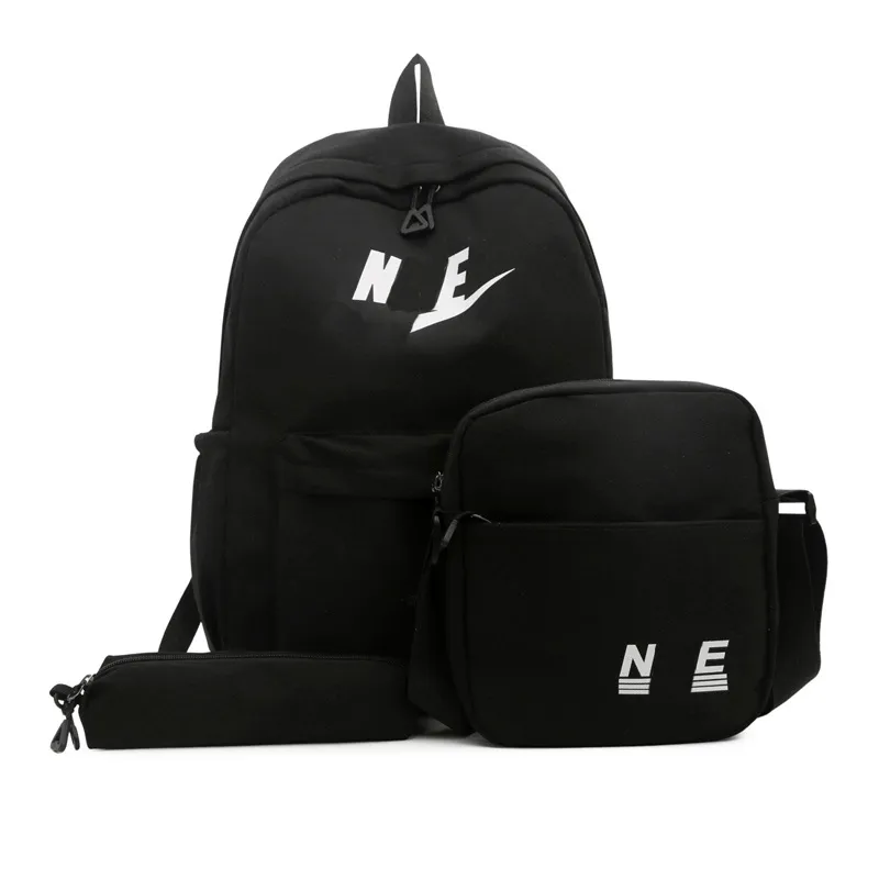 Modedesigner School ryggsäck för elever tonåringar, skolväska med crossbody väska blyertsfodral för kvinnor män skolväska chao2029