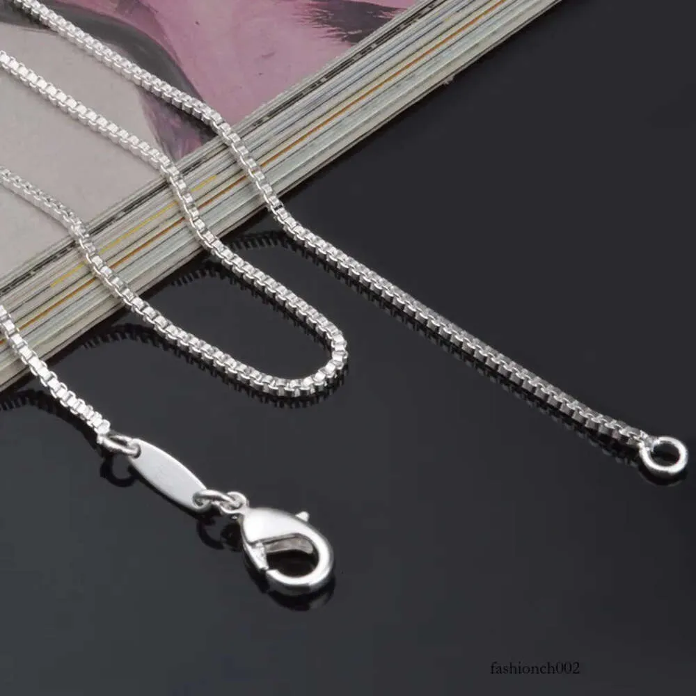 1,4 mm gestempelte Sterling-Sier-Halskette für Männer und Frauen, modische Kette mit Karabinerverschluss, passend für die Schmuckherstellung, 40,6 cm, 45,7 cm–61 cm_voghion.com