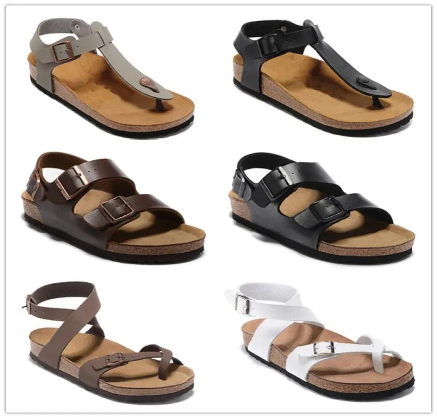Yara New summer Cork slippers Men Women black flats sandals unisex Sandy beah casual outdoor sandals mixed color size 34456025946
