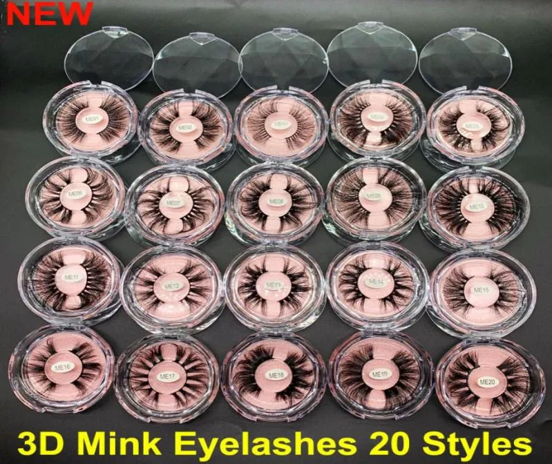 Nya 5D Mink Eyelashes 25mm 3D Mink Eyelash Makeup False Eyelashes Big Dramatiska Volumn Thick Real Mink Lashes Handgjorda Natural Eye 1466406