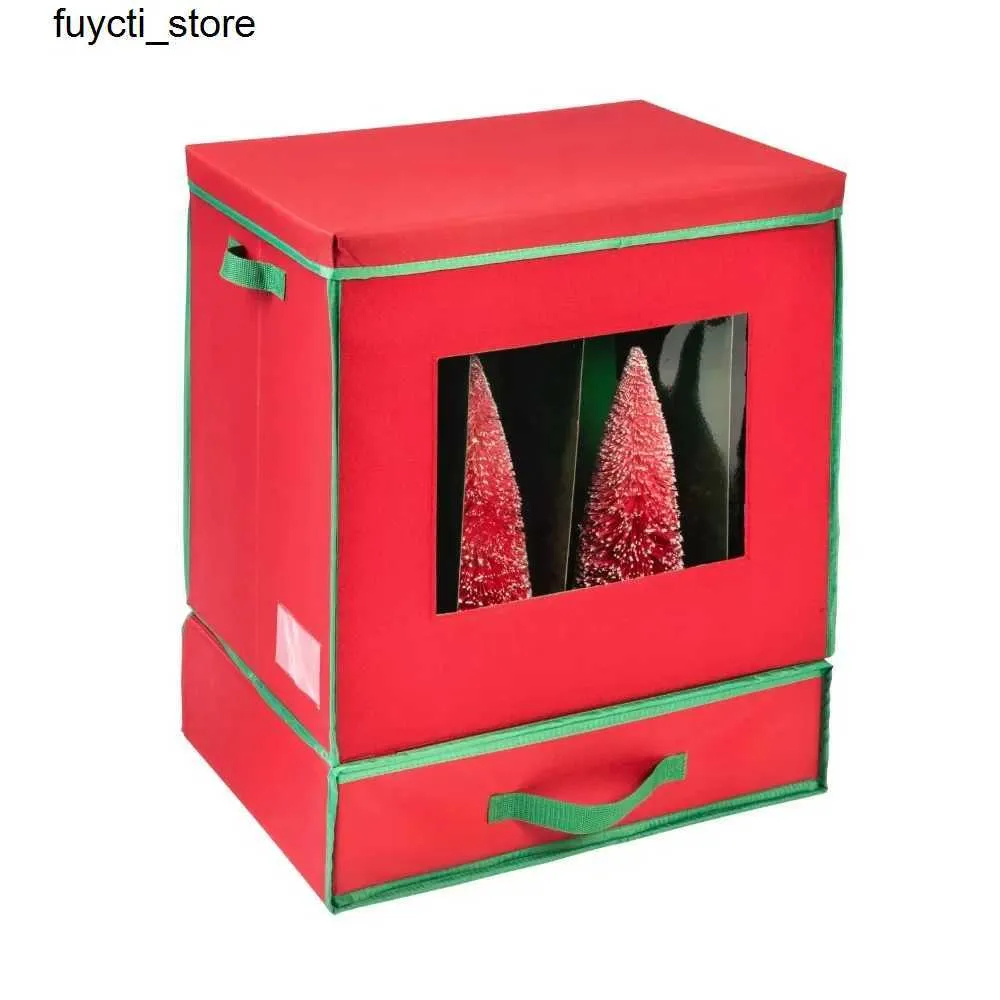 Boîtes de rangement Bodes Polyester Christmas 12 pièces Rangement avec tiroirs Red S24513