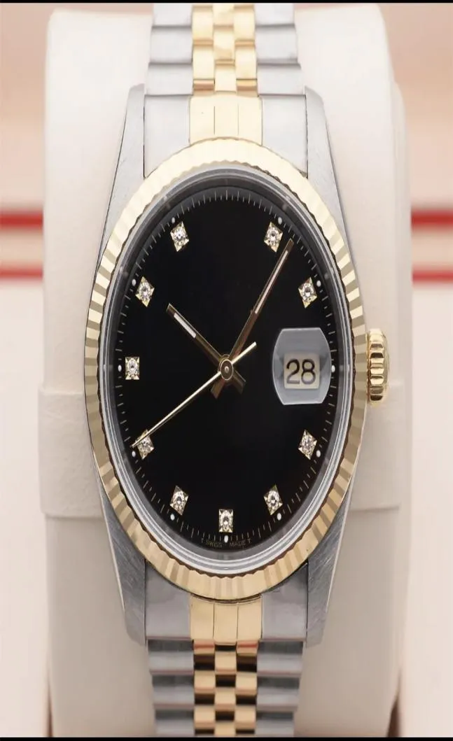 2022 NUOVO men039s orologio meccanico automatico 36 mm Gold Business Watch Waterproof Watch in acciaio inossidabile 2813 Movement8156730