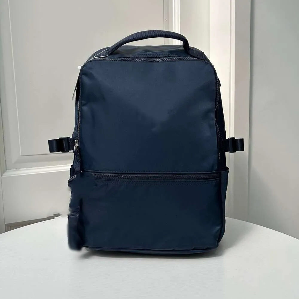 Bolsas novas Lu ombro de lazer de fitness saco de fitness unissex Nylon à prova d'água Backpack de aluno de grande capacidade