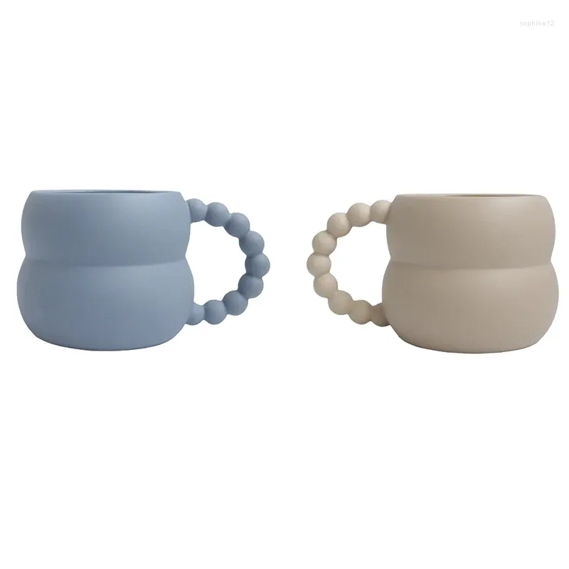 Кружки творческая керамическая кружка Симпатичная кофейная чашка скандинавской декор ручной работы