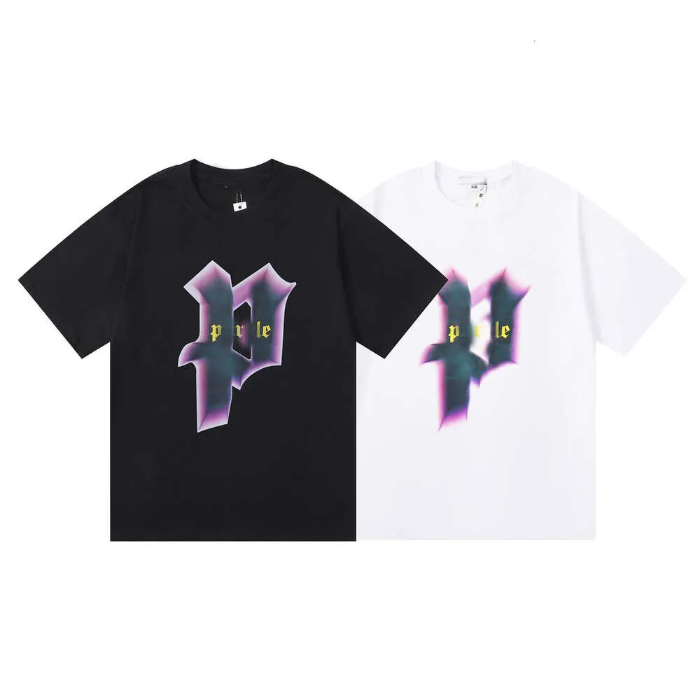 Designer Luxury Purples Classic 2024 Summer Fashion Alphabet Imprimé T-shirt à manches courtes décontractées en coton de haute qualité, Back for Men and Women