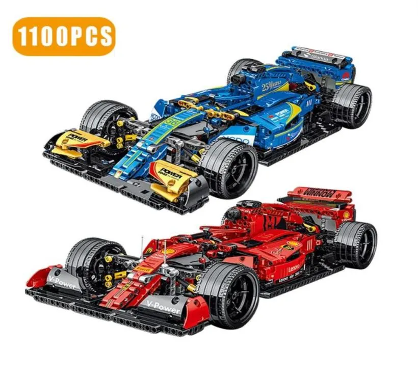 テクニックエキスパートスーパースピードチャンピオンカービルディングブロックF1レーシングビークルモデルブリックおもちゃ誕生日プレゼント