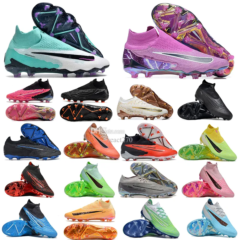 Phantom GX FG Elite Haaland Phantom Football Shoes In Thunder Pack Purple United DF Grey Hyper Turquoise Fuchsia Dream FlyEase Ghost Lace And Green Blaze High Top Soccer Cleats From React270 51.51