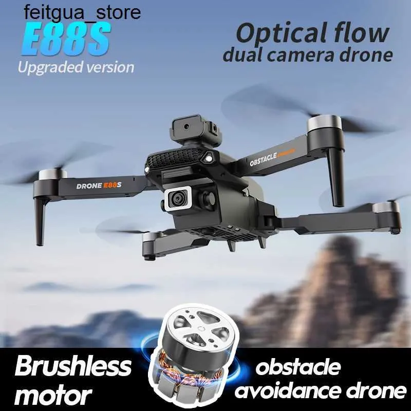 Drones The new E88S brushless obstacle avoidance avoids a 1200 meter cruising distance for optical flow positioning of four axis unmanned aerial vehicles S24513