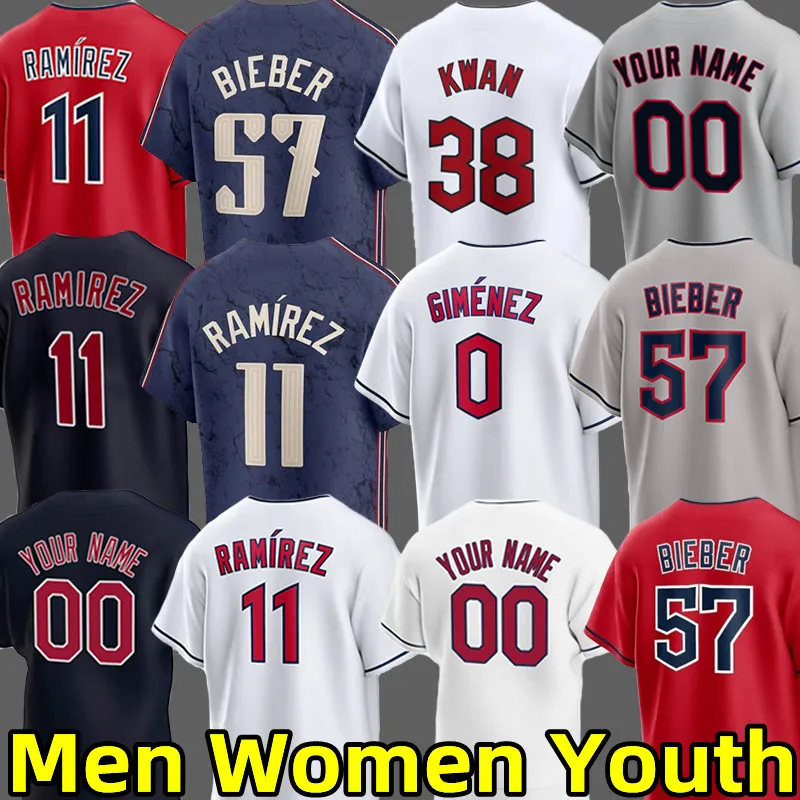 2024 Guardianes Jerseys de béisbol José Ramirez Josh Naylor Steven Kwan Shane Bieber Andrés Giménez Ramon Laureano Tyler Freeman Brayan Rocchio Will Jersey Will Jersey