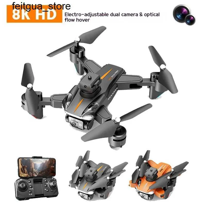 Drones P11s H3 Pro Max drone 8k high-definition dual camera professional aerial photography 360 obstacle avoidance four rotor distance toy S24513