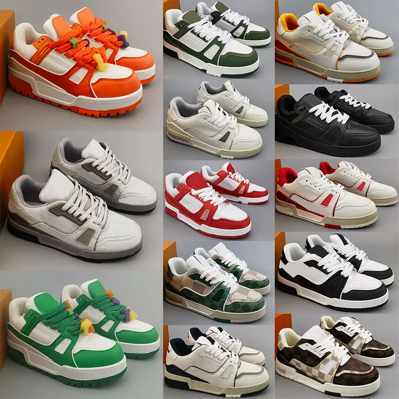 2024 Designer Sneaker Virgil Trainers Chaussures décontractées Couions Abloh Abloh blanc Green Blue Blue Redlays Platform Platform Low Sneakers Taille 36-45