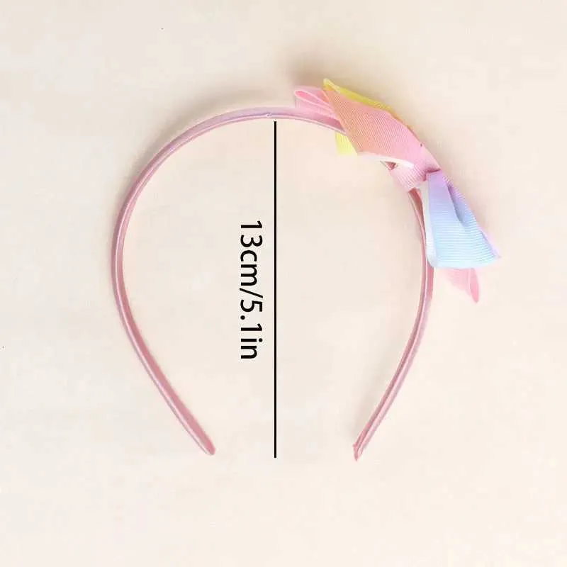 Hair Accessories Sweet Candy Headband Childrens Anti slip Hair Loop Ribbon Princess Hair Loop Girls Boutique Bow Hair Loop Childrens Hair Accessories d240514