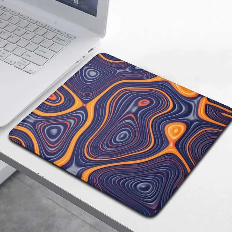 Muisblokken Polstaat Rests stromende vloeistof Kleine grootte muiskussen Overlock Mouse Pad PC Accessoire Toetsenbord Pad Laptop Desktopkussen 18x22cm/20x25cm J240510