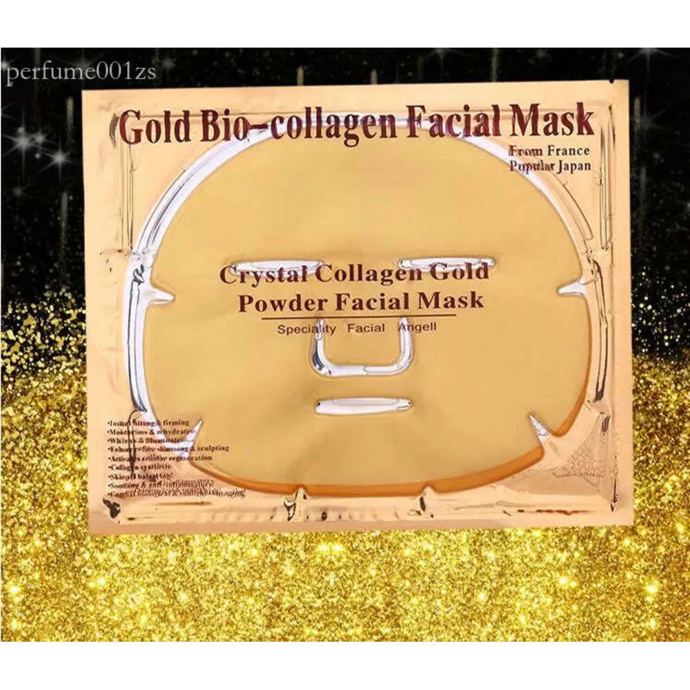 Gold Powder Bio Collagen Albumen Crystal facial Mask Girl Woman Skin Care Gel face mask masks Facial Peels Free DHL 447f