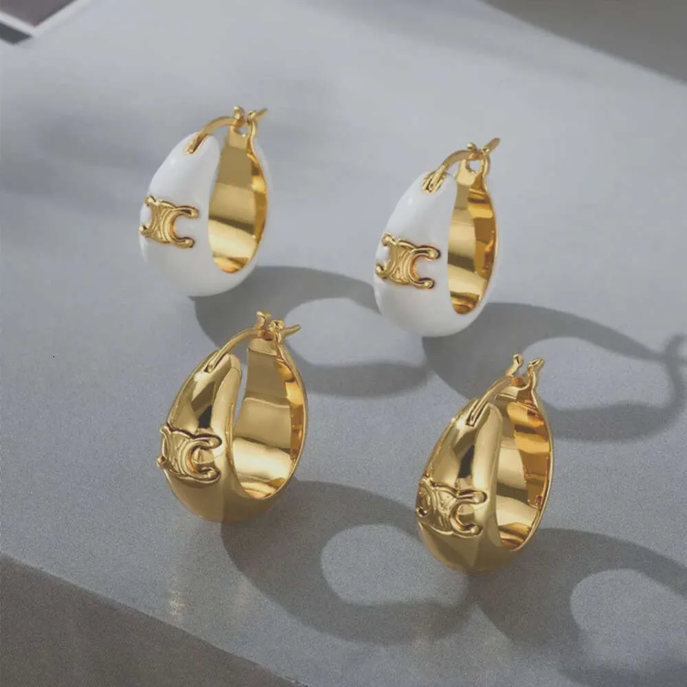 Französische Vintage-Ohrringe hochwertiger Sinn Ohrringe Nischentemperament alle Match Emaille Glaze Drop Oil Spiral Ohrringe weiblich Großhandel
