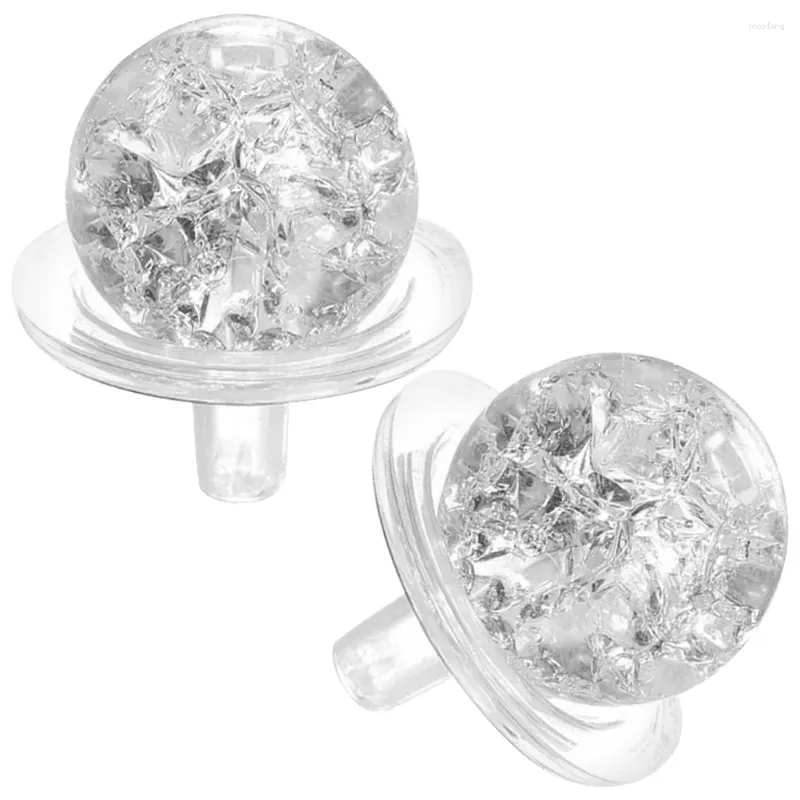 Trädgårdsdekorationer Bubble Holder Set House Accessories for Home Exquisite Glass Clear Sphere Prorns Adorns