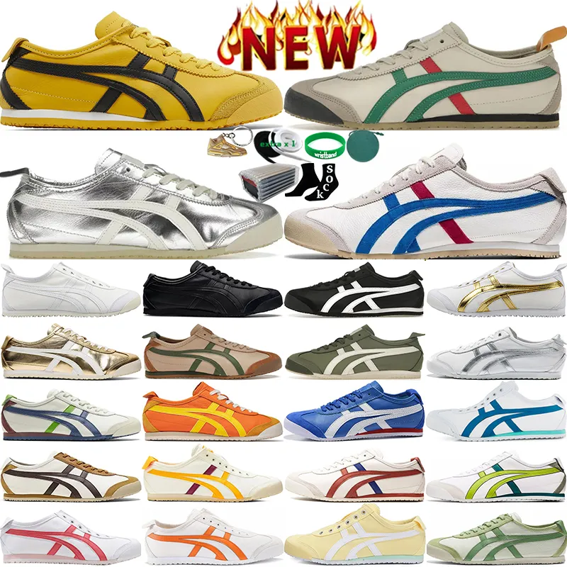 Con box onitsukas tiger messico 66 sneaker da uomo scarpe casual femminile che corre tokuten uccisioni bill birch black bianche classiche serie classiche sport outdoor forchers tennis tennis